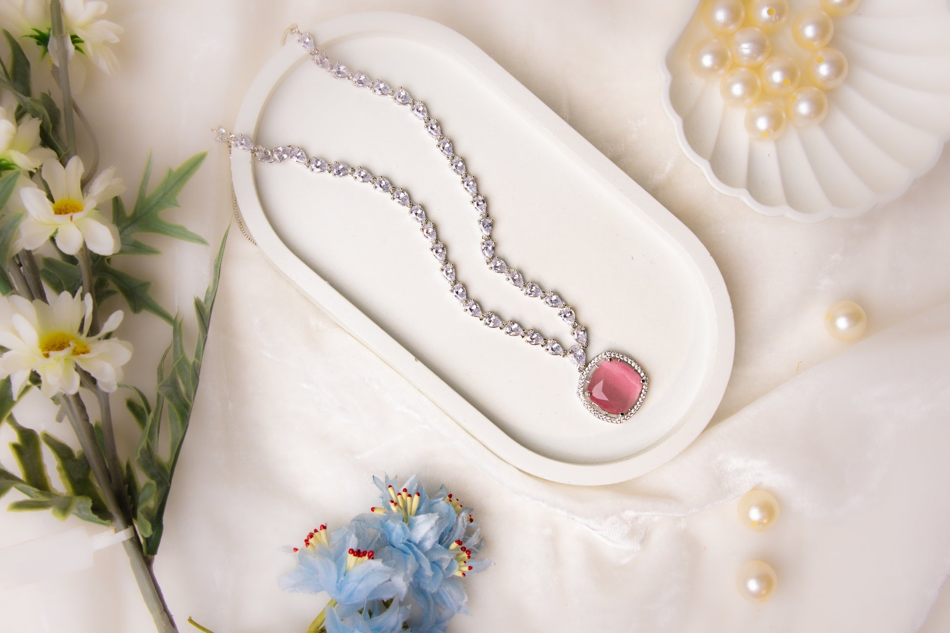 Pink Gemstone Necklace