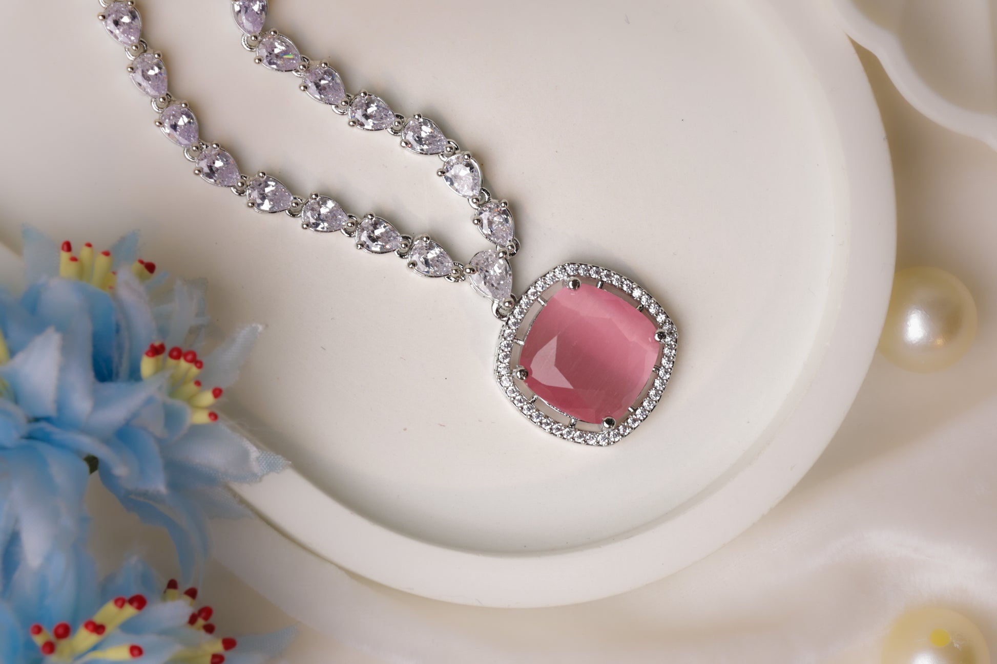 Pink Gemstone Necklace