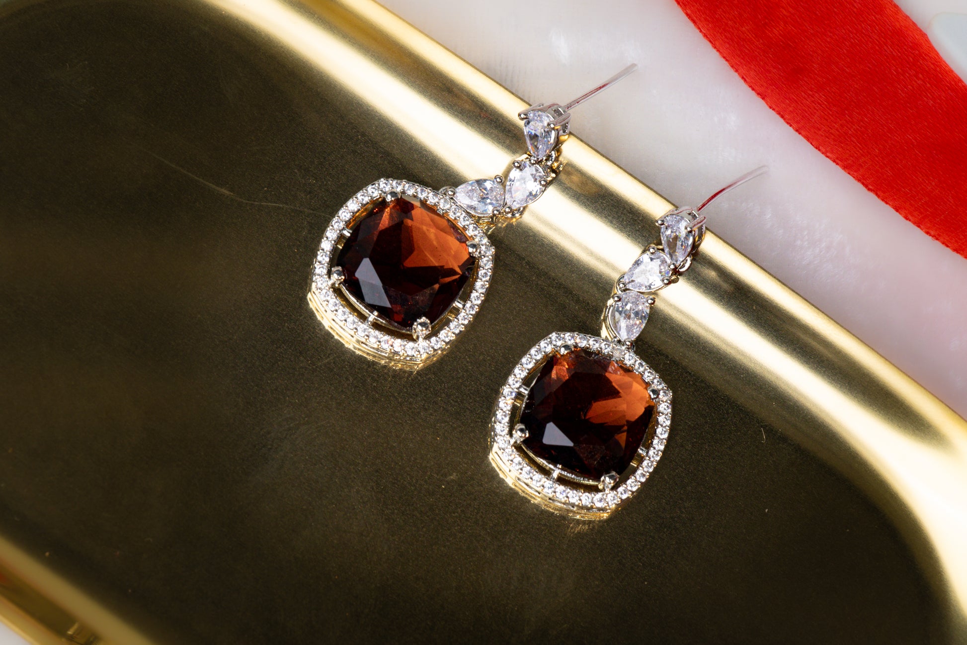 Luxurious Garnet Necklace Set