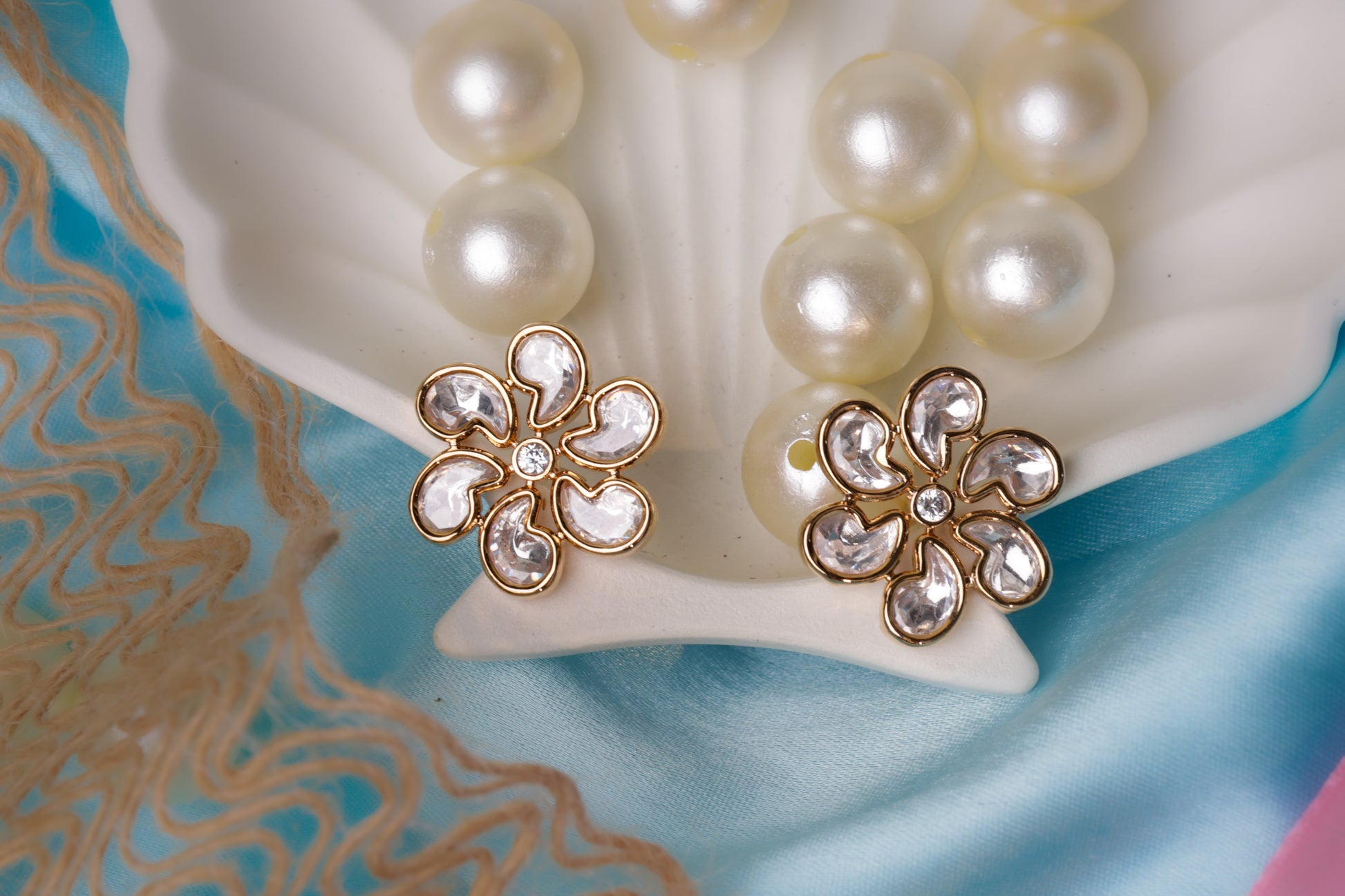 Classic Floral Moissanite Necklace Set