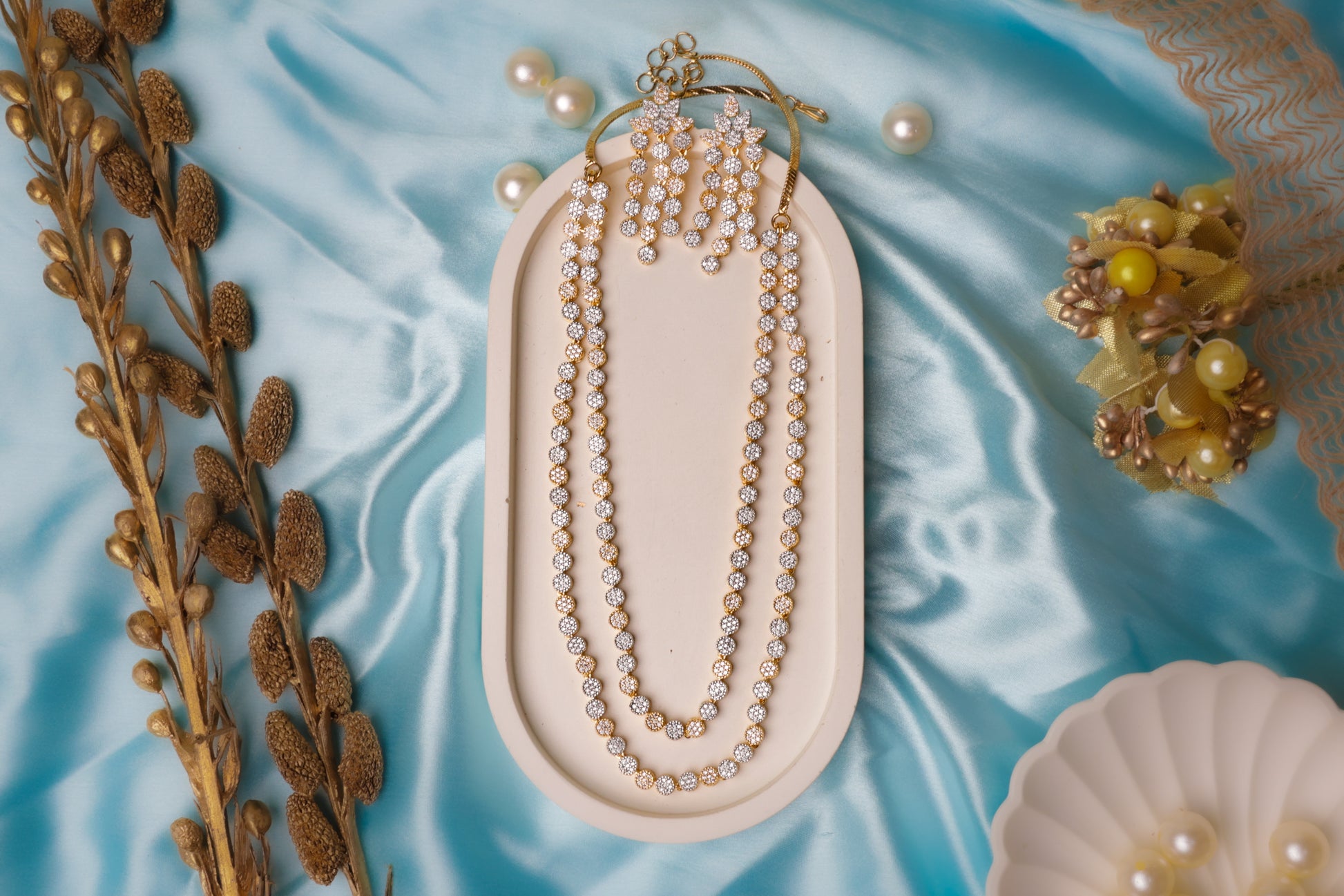 Elegant Double-Layered Necklace Set