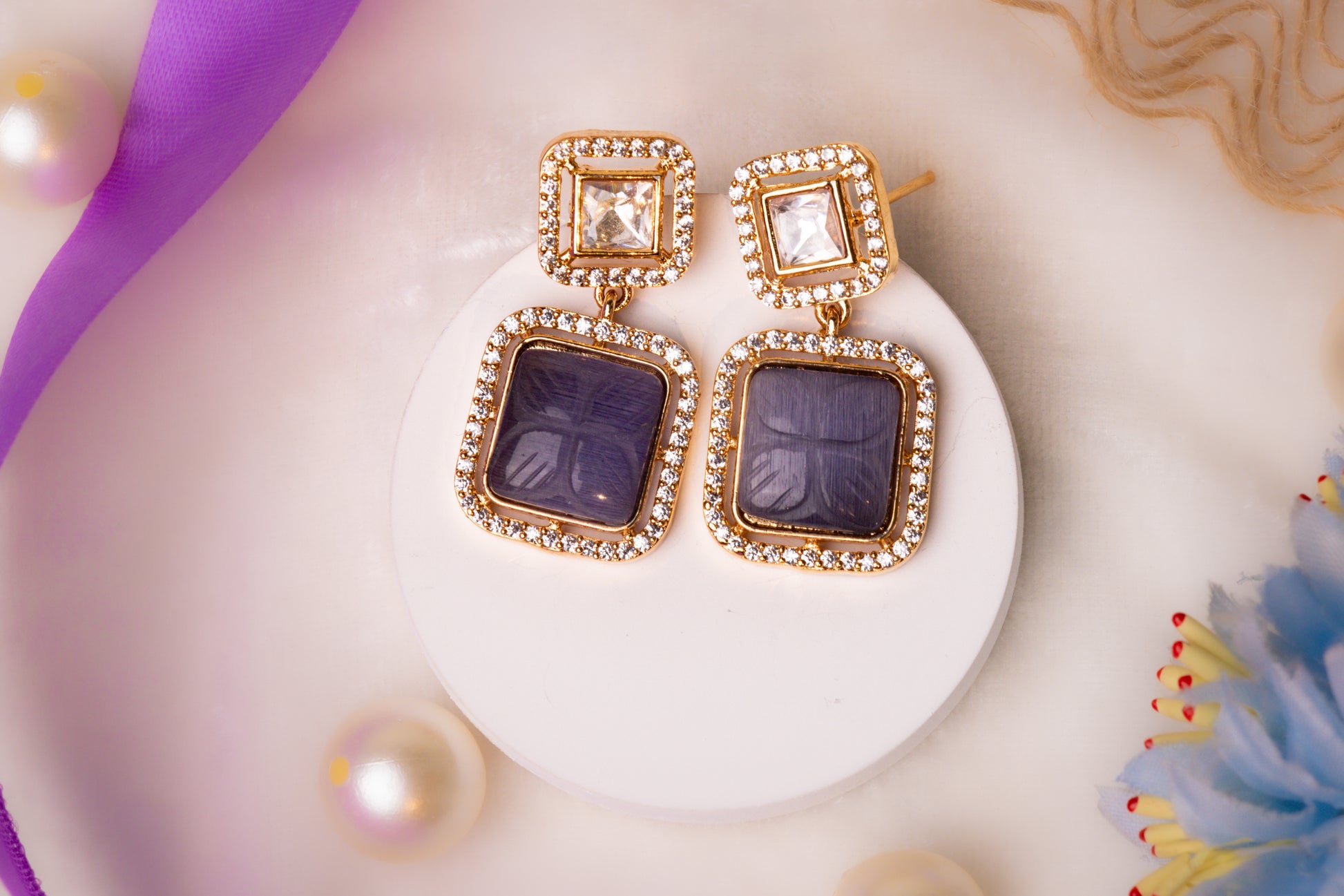 Elegant Dual-Layer Crystal Necklace Set