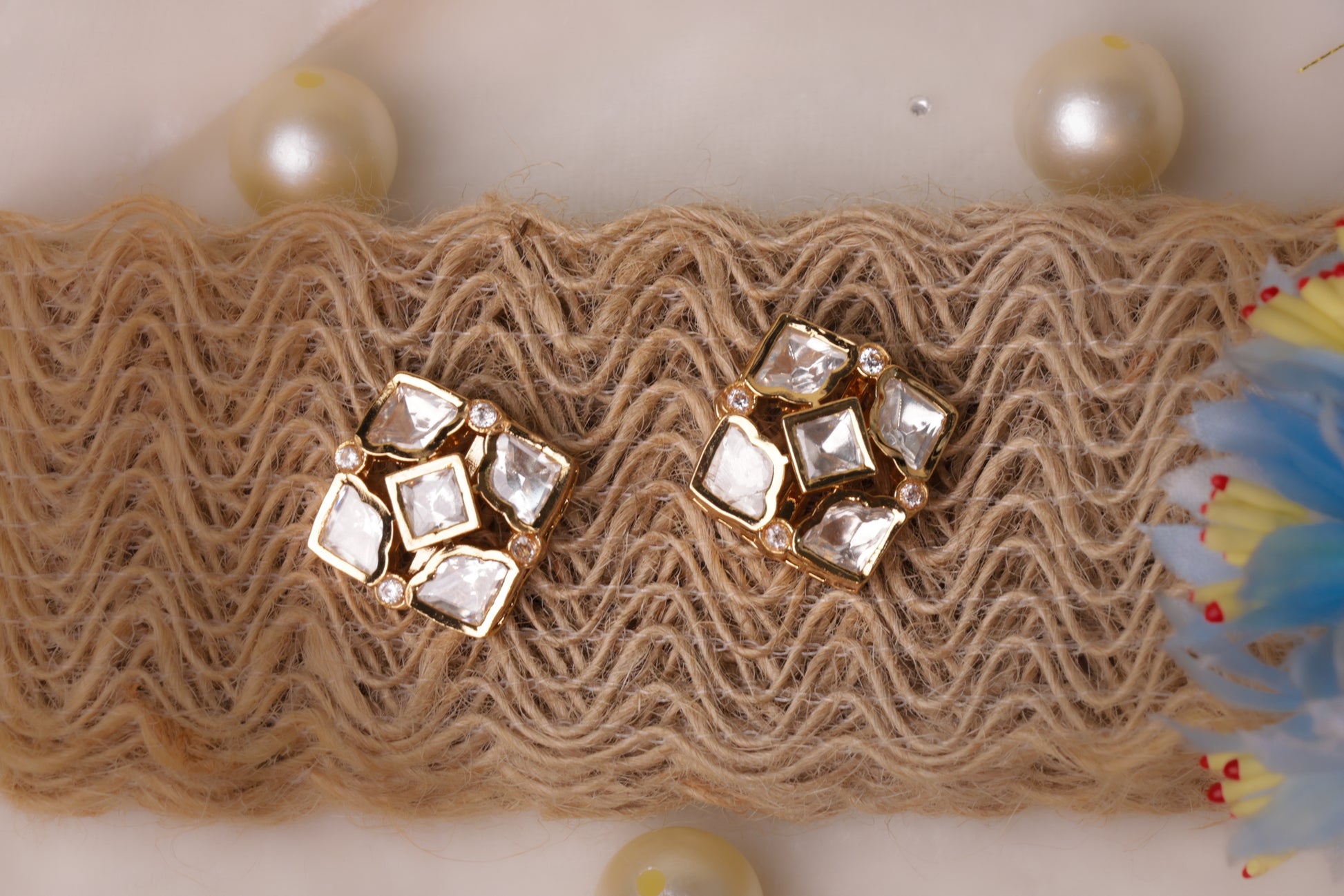 Elegant Kundan & Pearl Choker Necklace