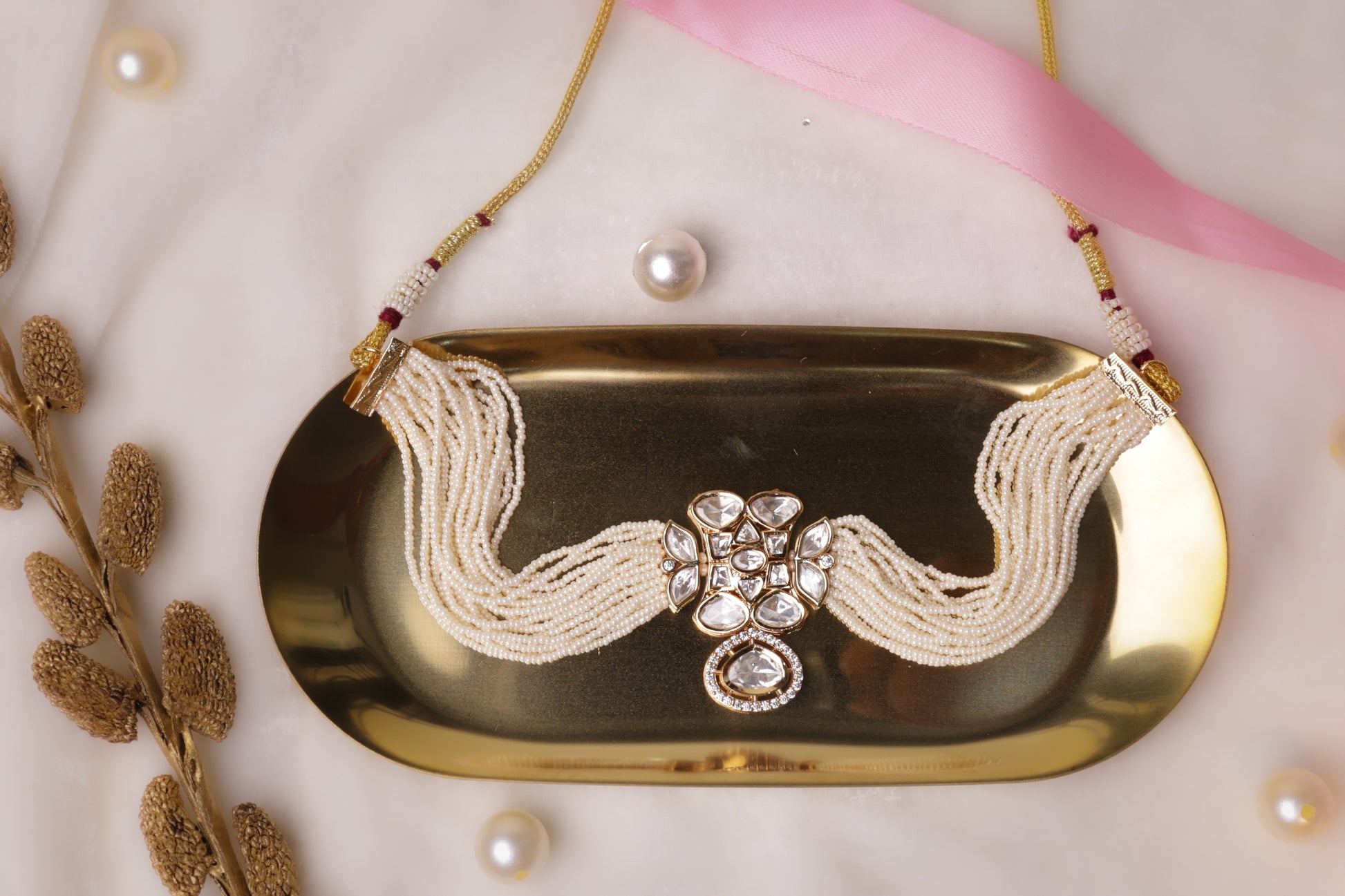 Kundan & Pearl Choker Set