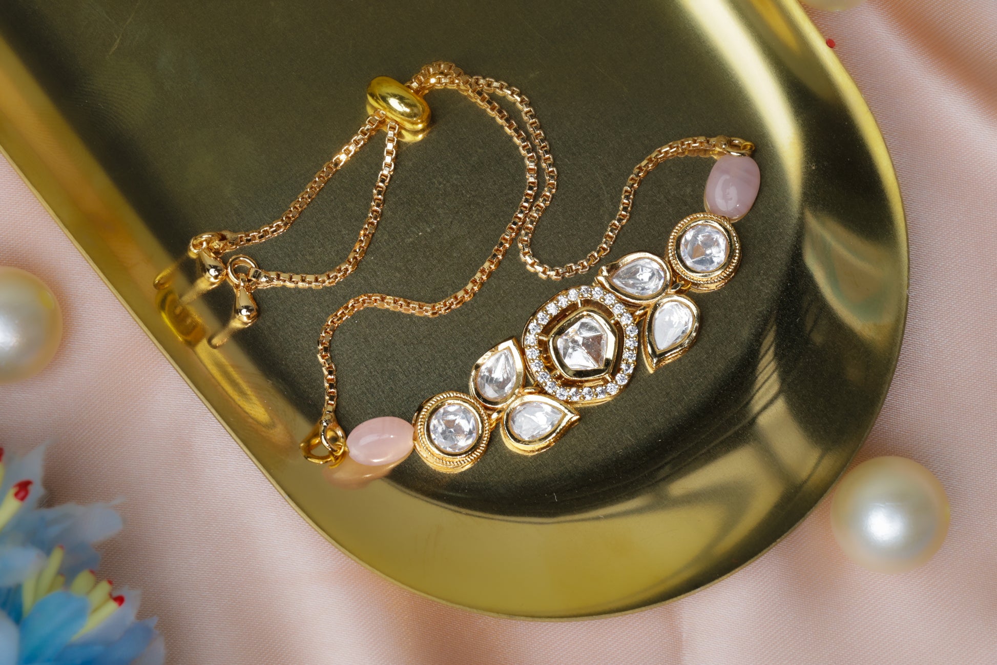 Regal Bloom Kundan Bracelet