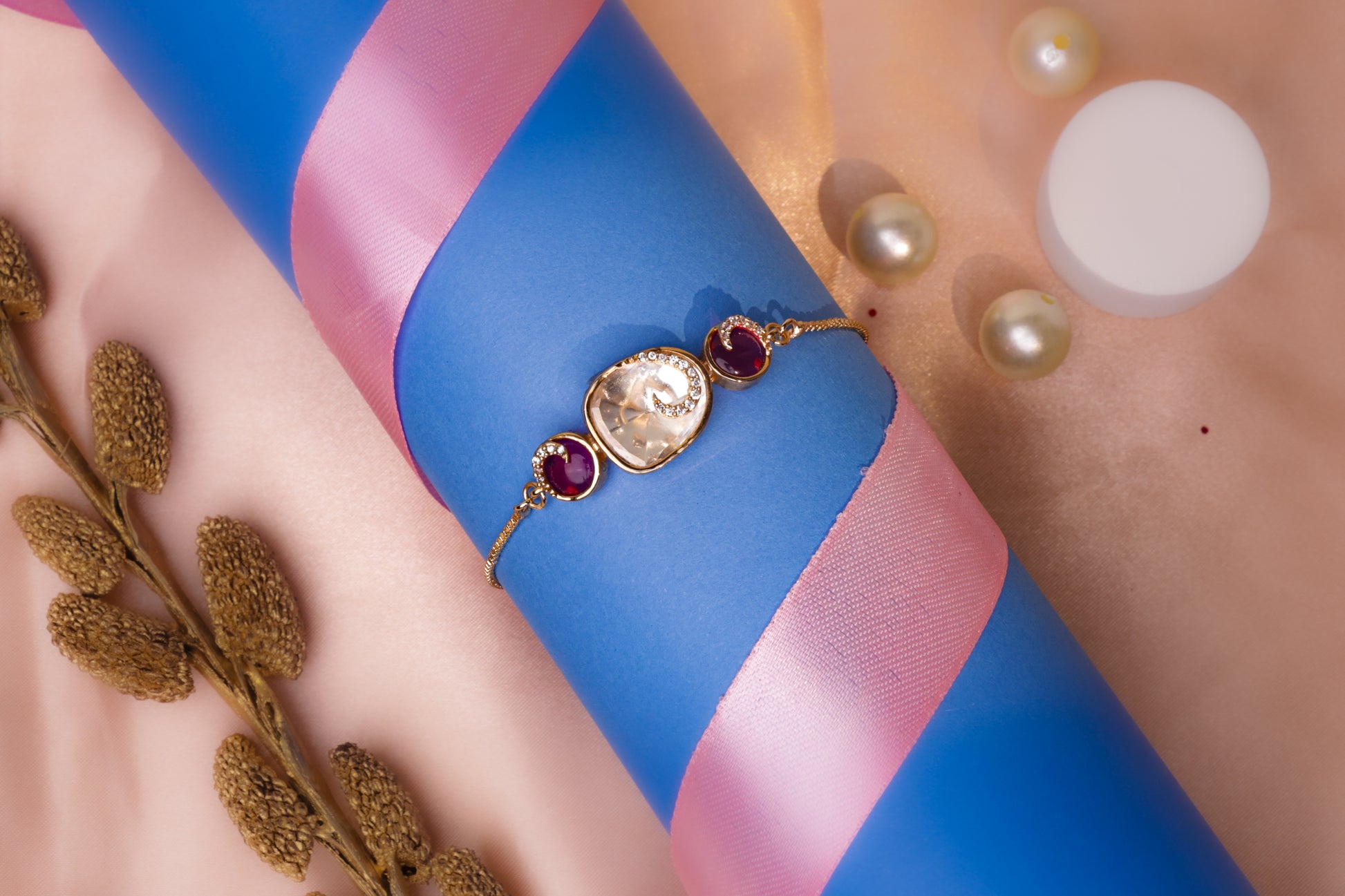 Royal Kundan & Ruby Bracelet