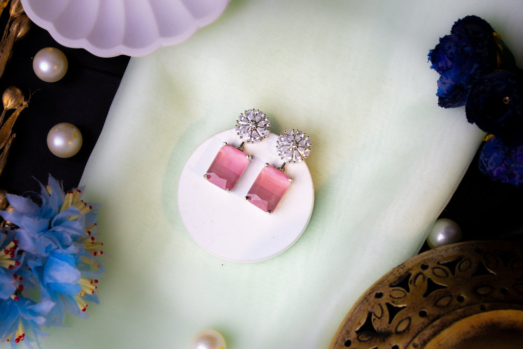 Blush Elegant Drop Earrings