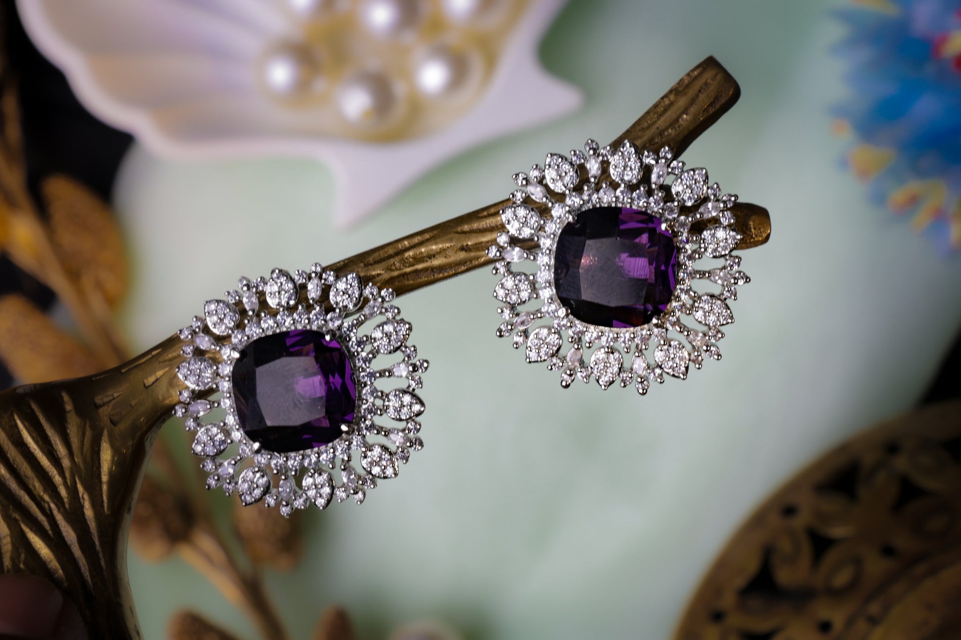 Radiant Halo Earrings