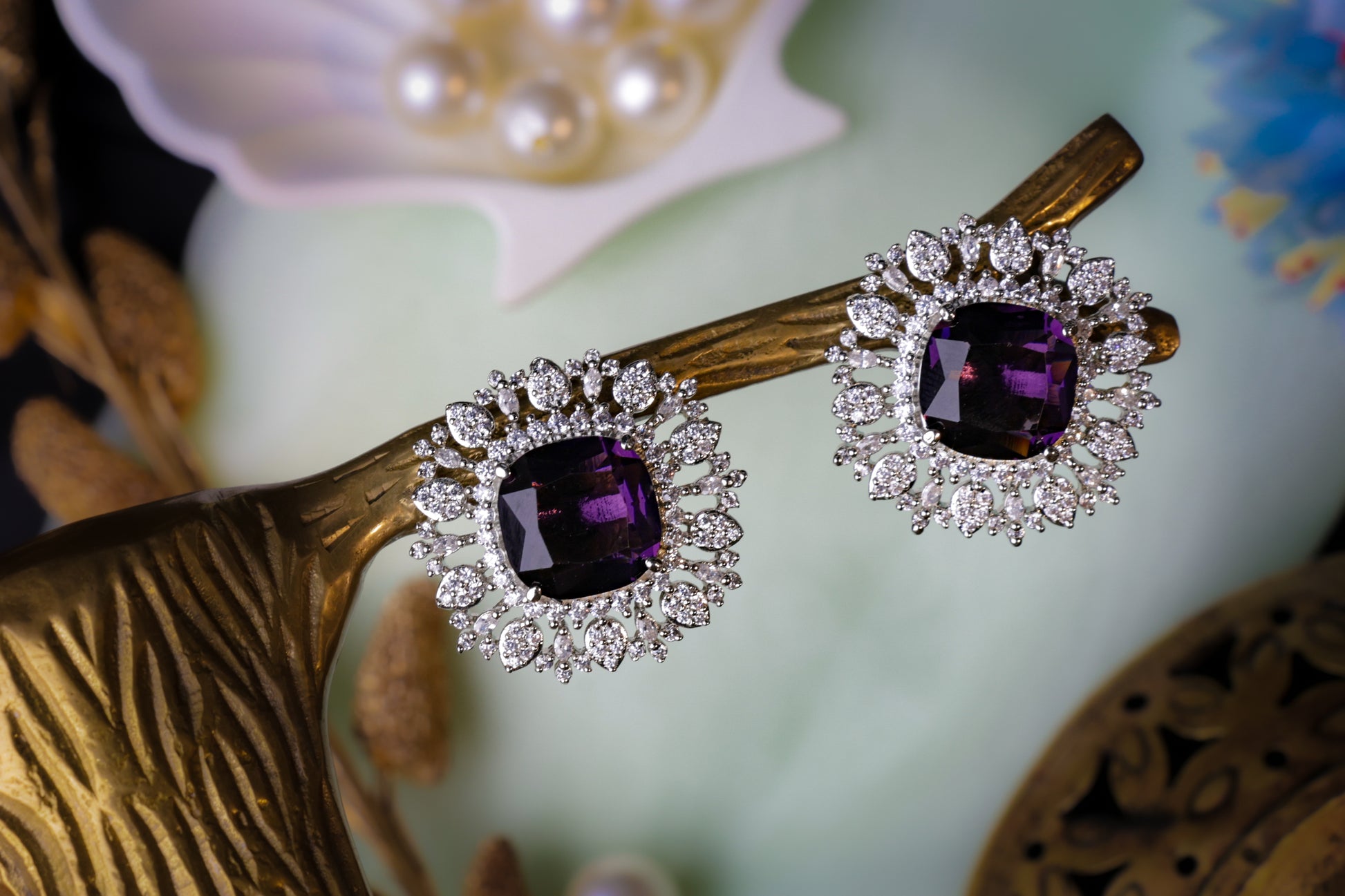 Radiant Halo Earrings