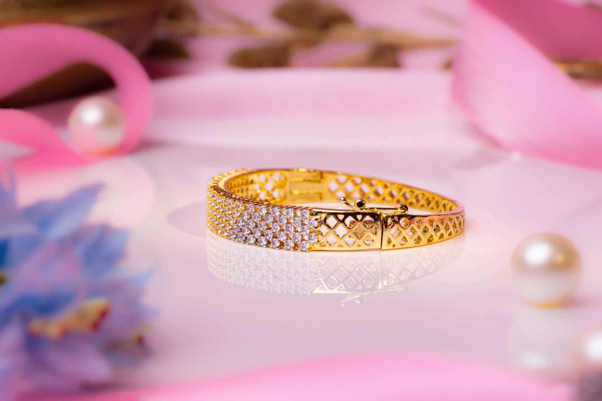 Radiant Gold Plated Bangle