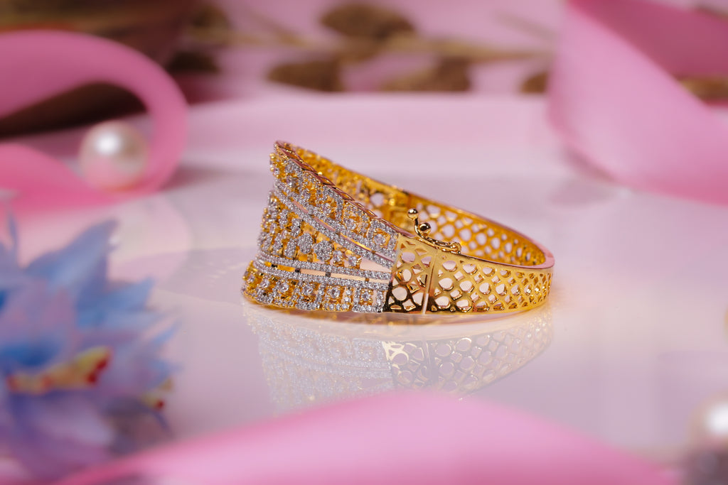 Luxurious Gold-Studded Bracelet