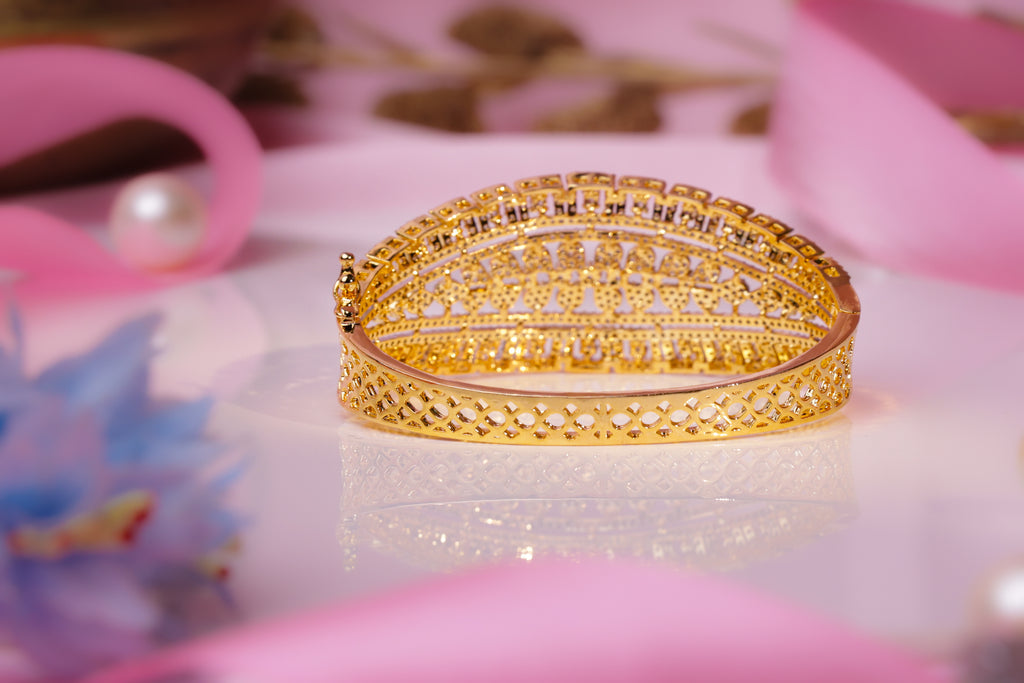 Luxurious Gold-Studded Bracelet