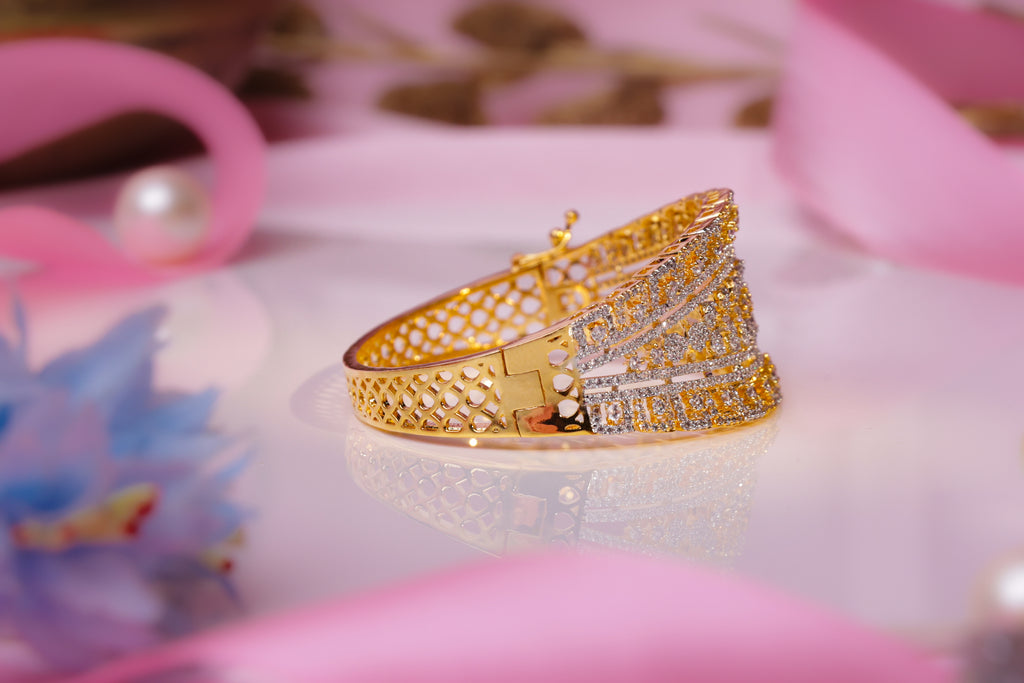 Luxurious Gold-Studded Bracelet
