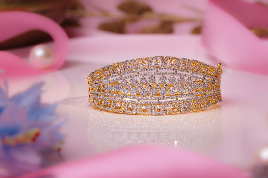 Luxurious Gold-Studded Bracelet