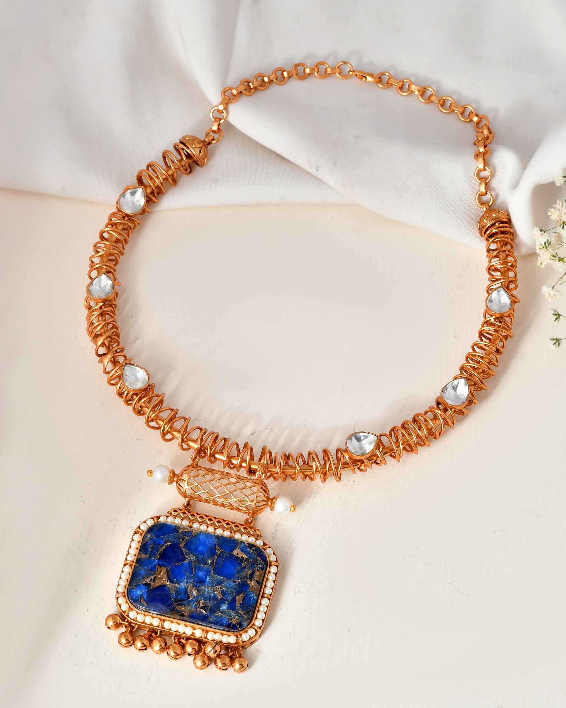 Handcrafted Gold-Plated Necklace Set