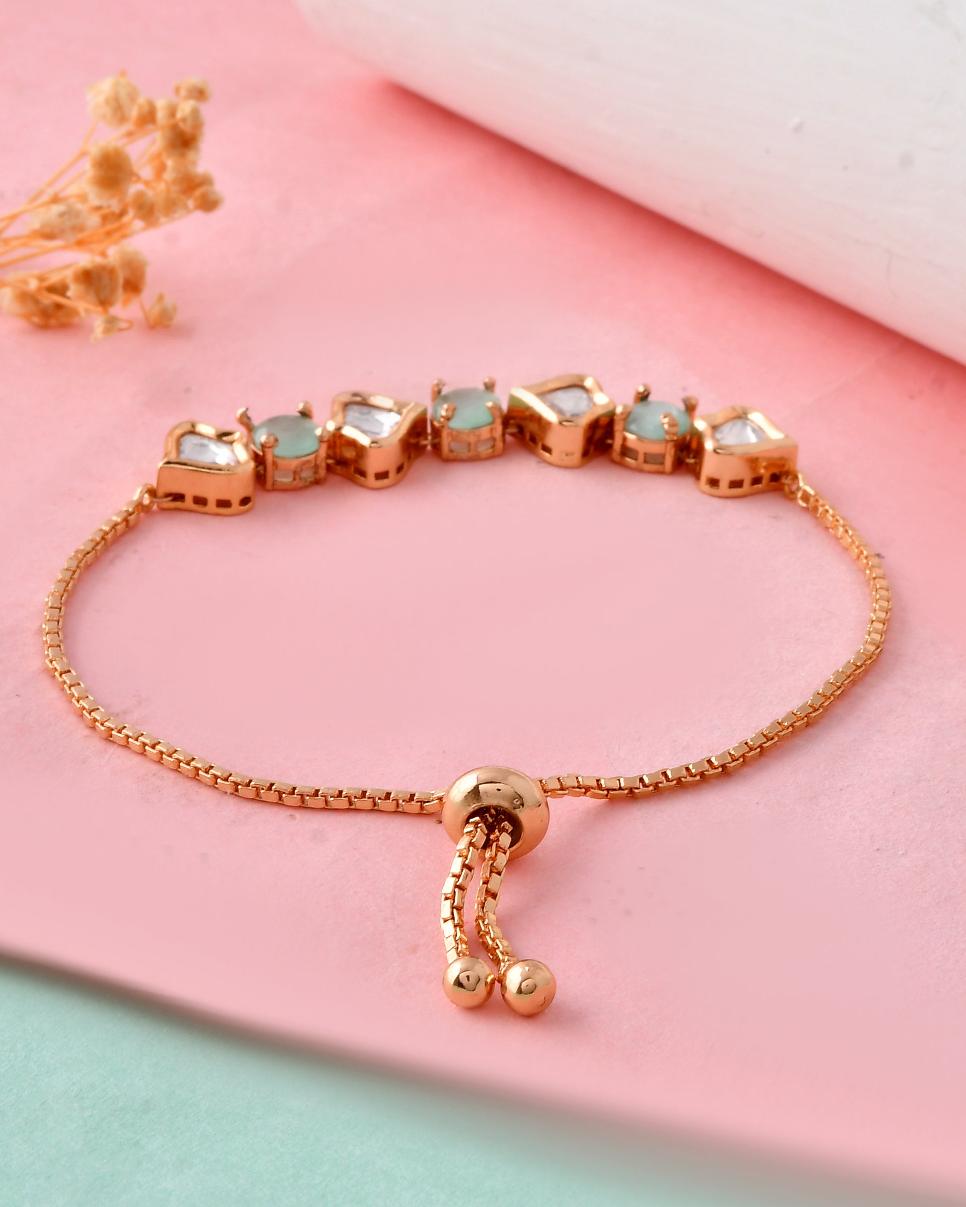 Delicate Gold-Plated Adjustable Bracelet