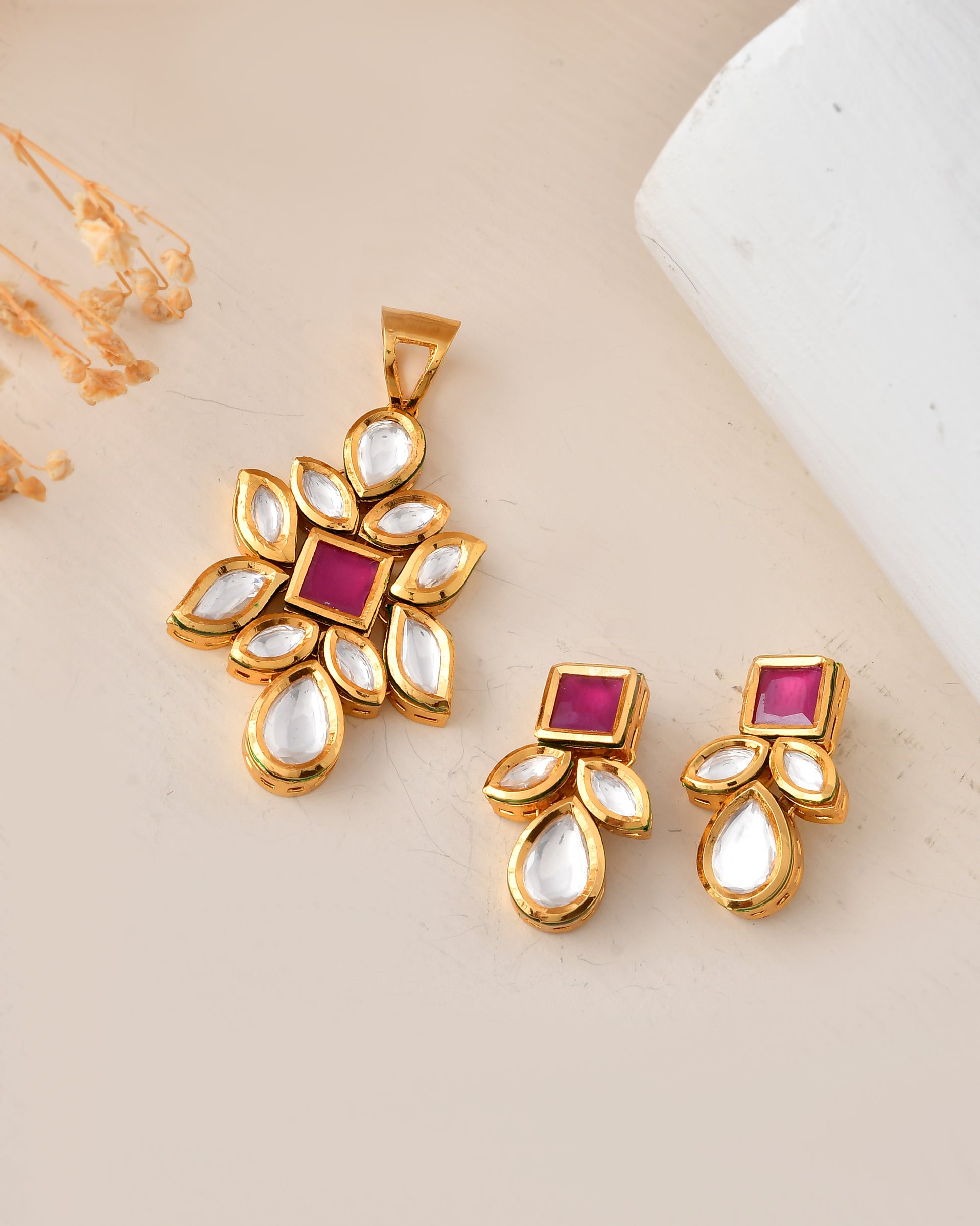 Traditional Gold-Tone Pendant