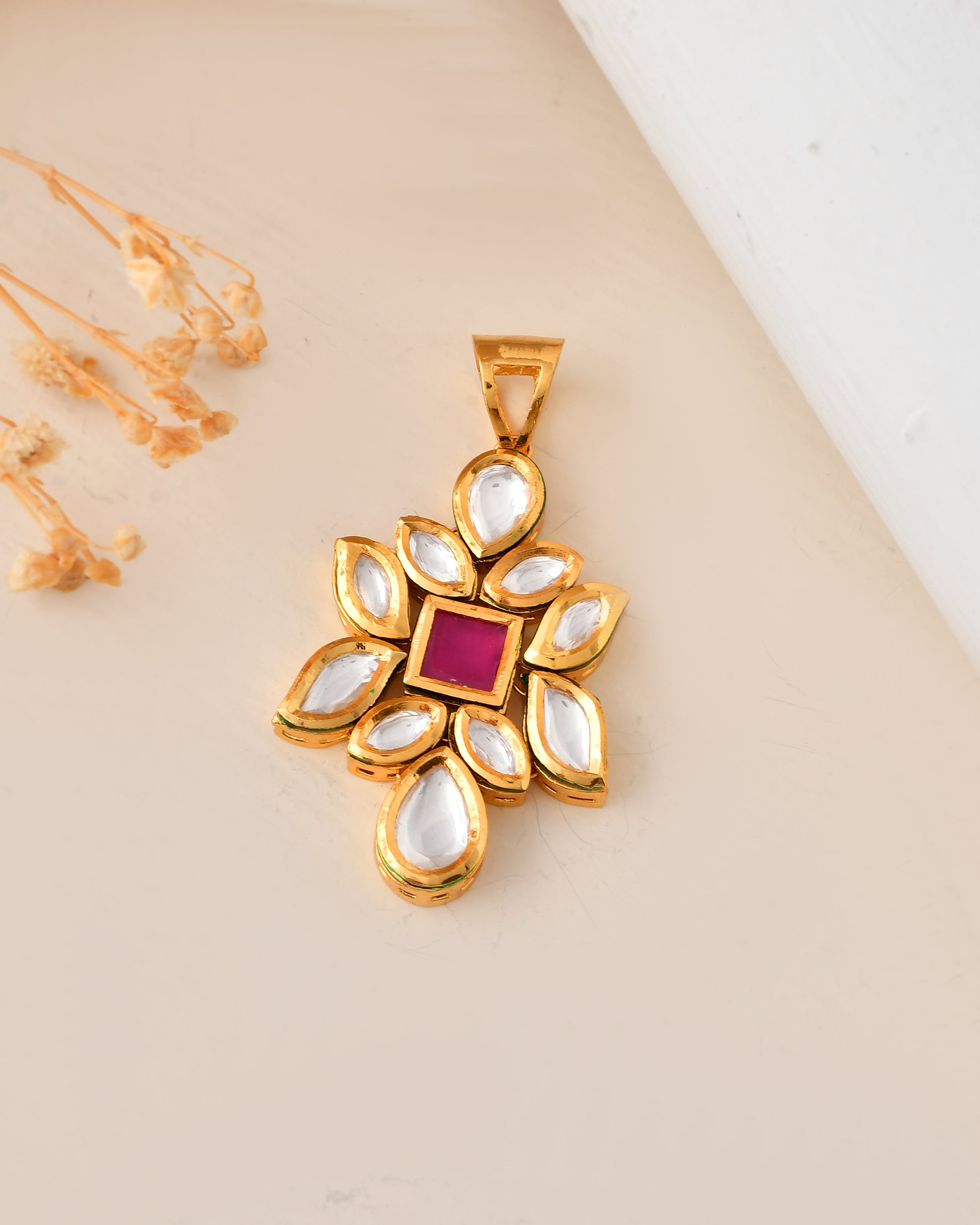 Traditional Gold-Tone Pendant