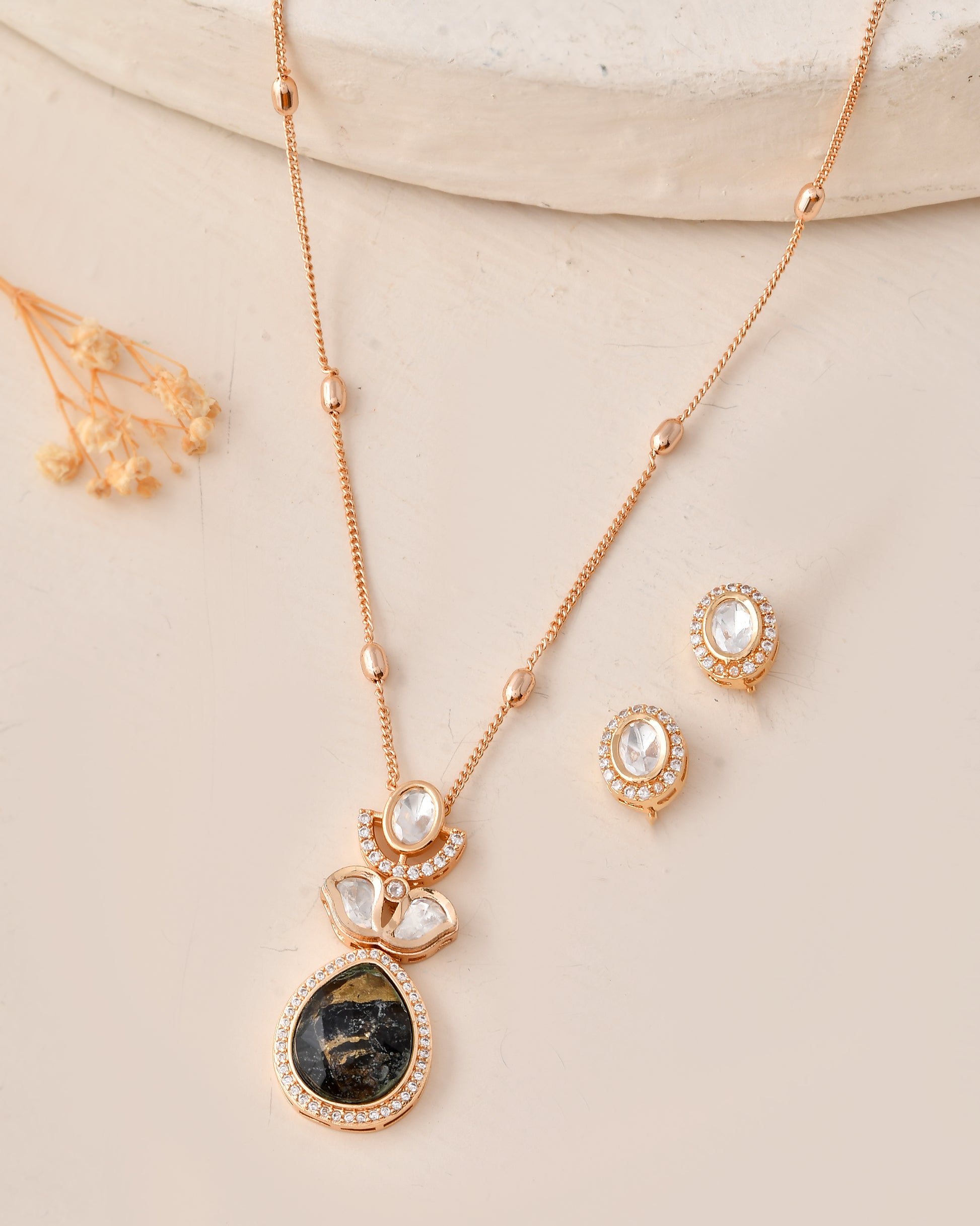 Gold-Plated Pendant  Set