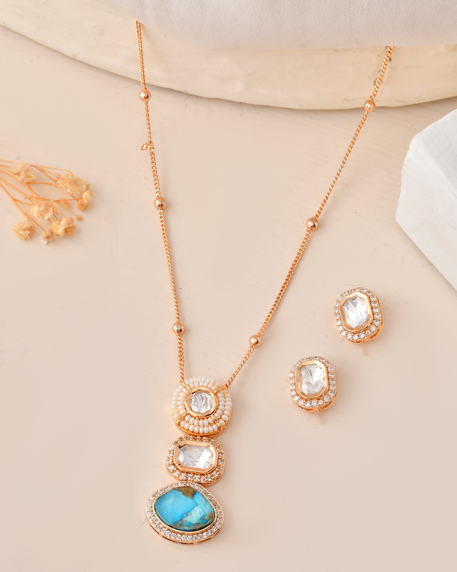 Gold-Plated Pendant  Set