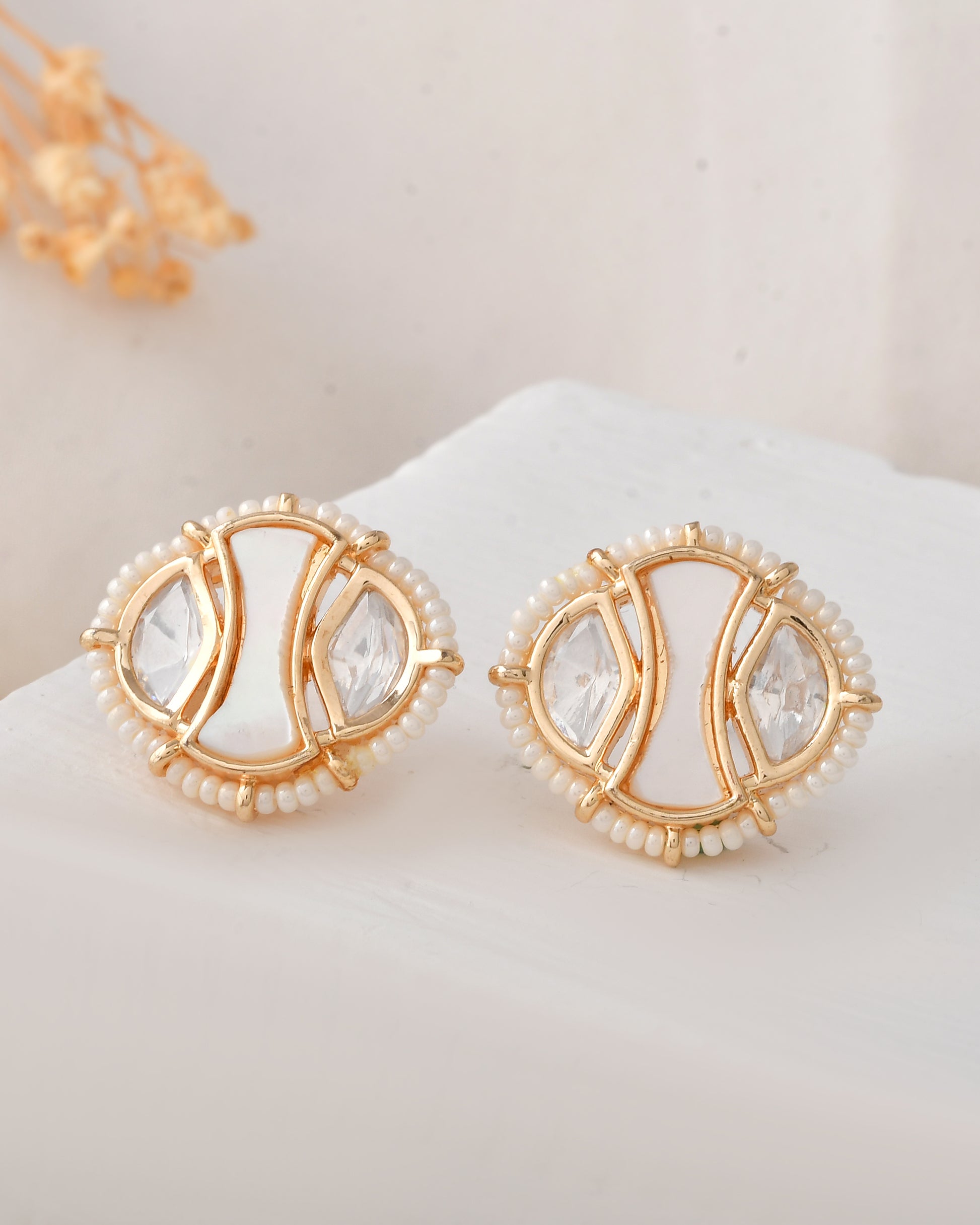Elegant Gold-Plated Pendant Set