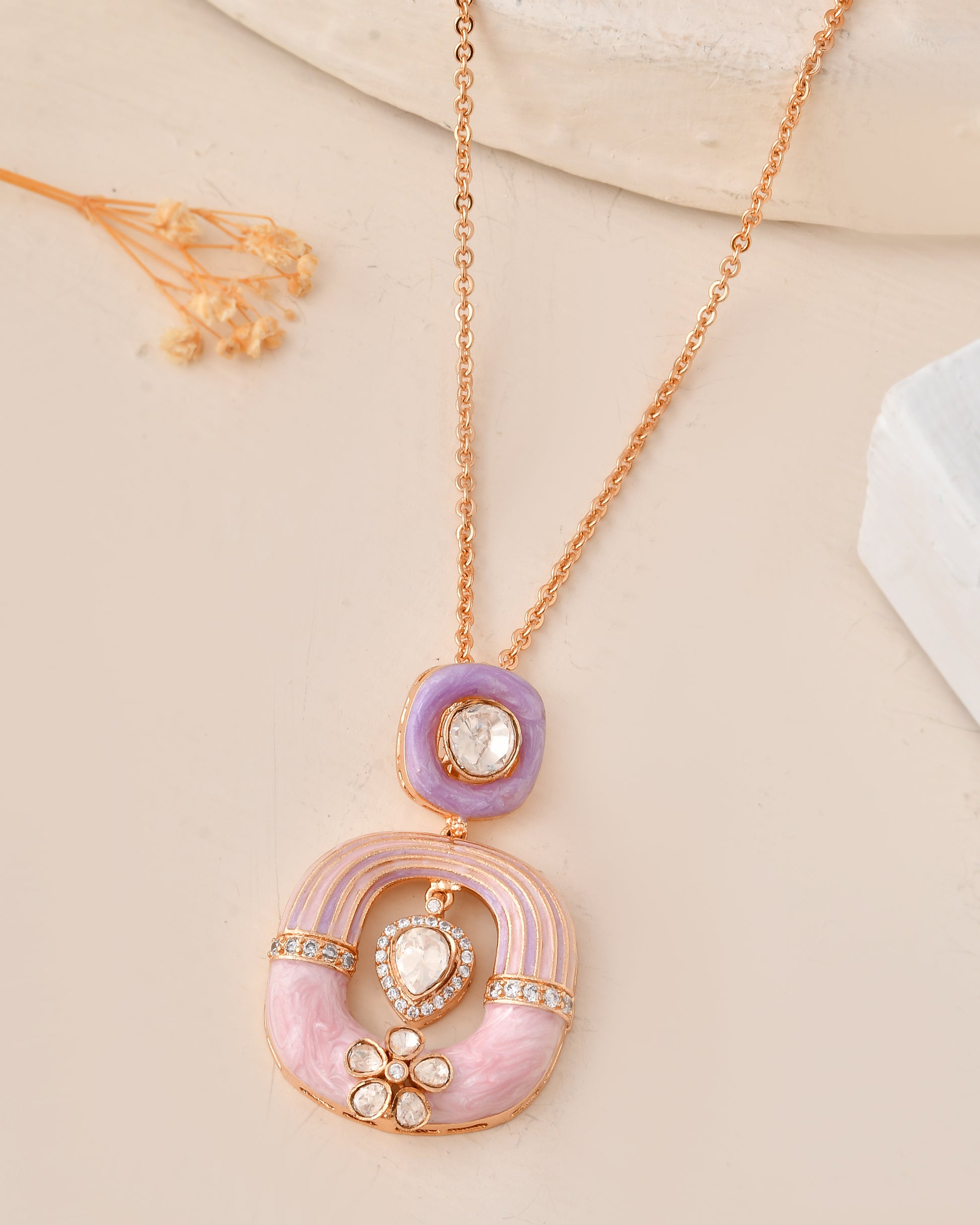 Trendy Pastel Pendant Set