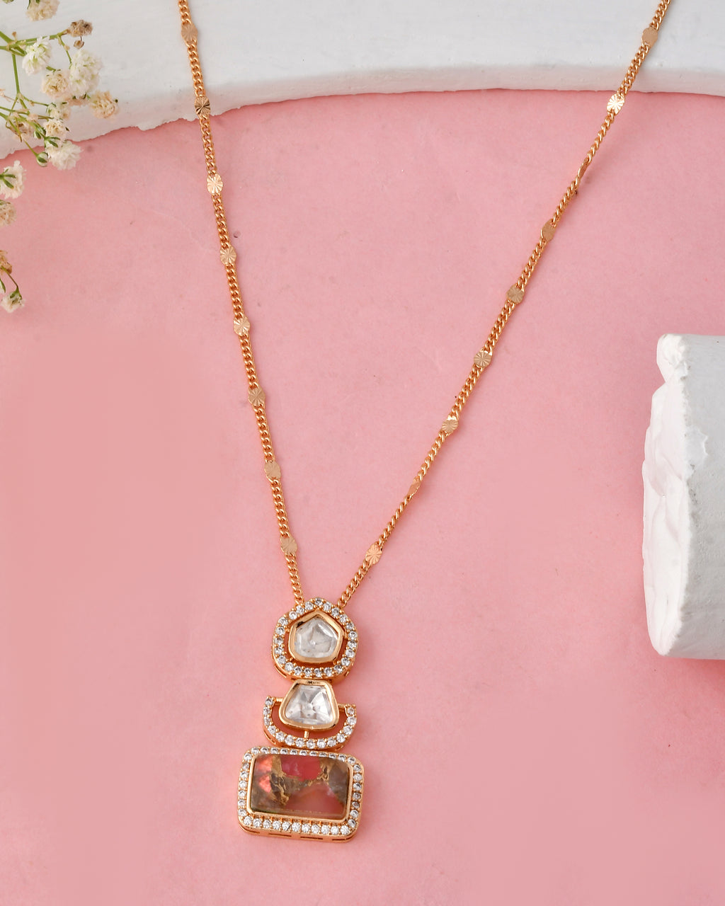 Earthy Glam Kundan Necklace Set