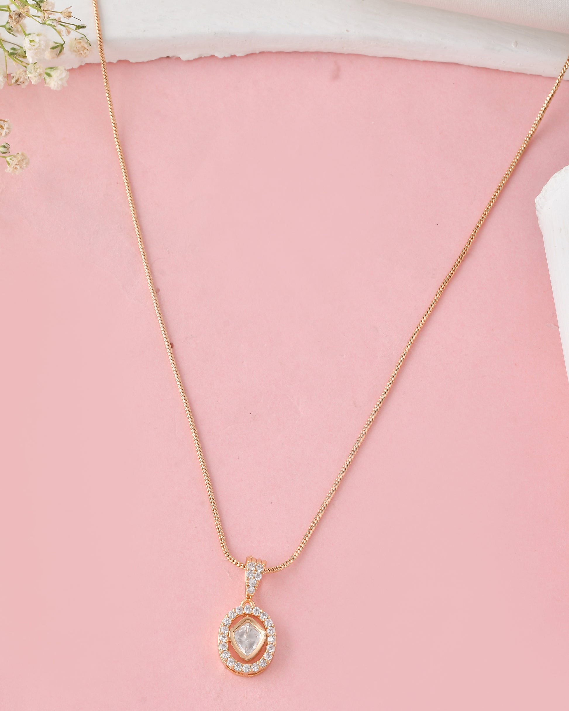 Elegant Drop Earrings Necklace Set