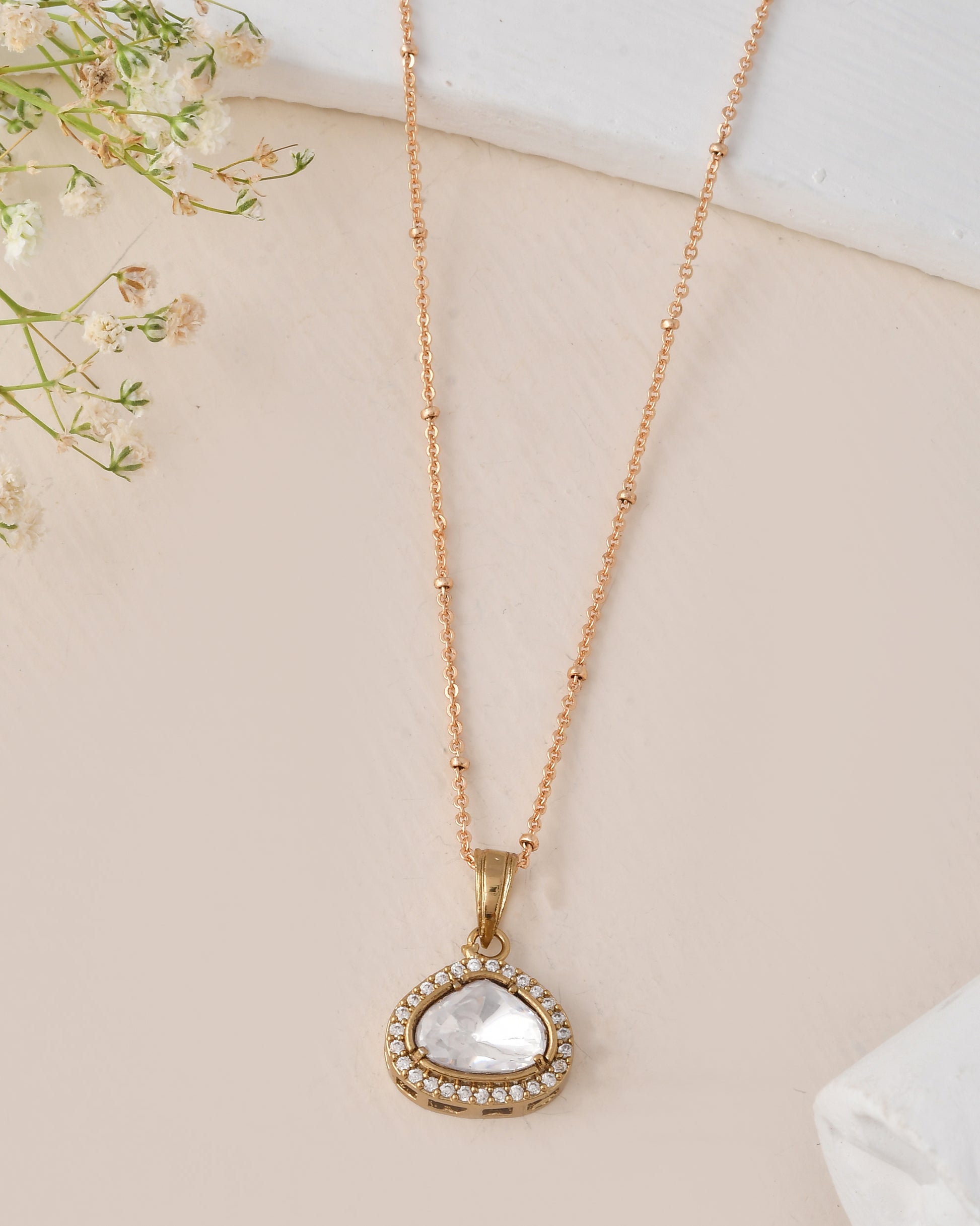Classic Heart-Shaped Earring Pendant Set
