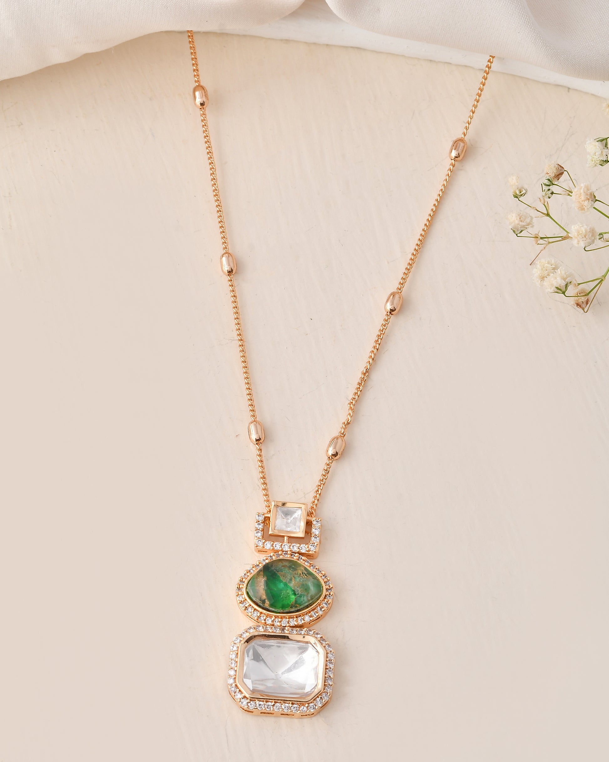 Elegant Gold-Plated Necklace Set