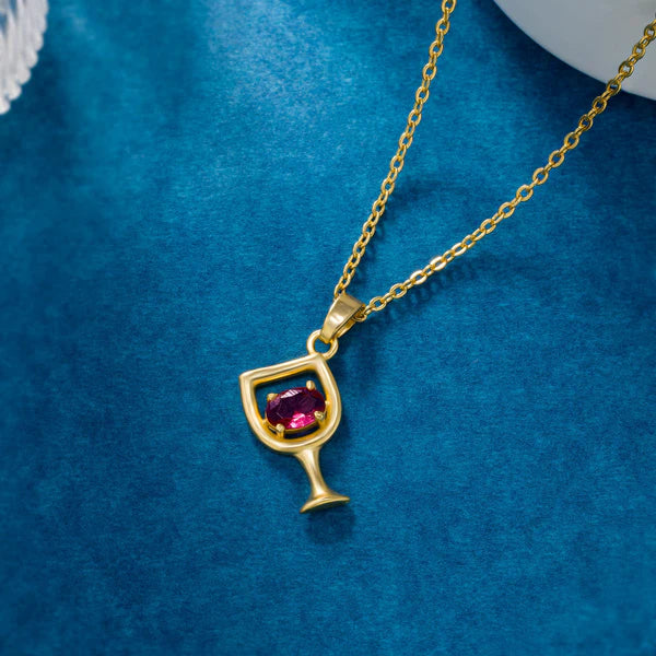 Red Wine Glass Pendant